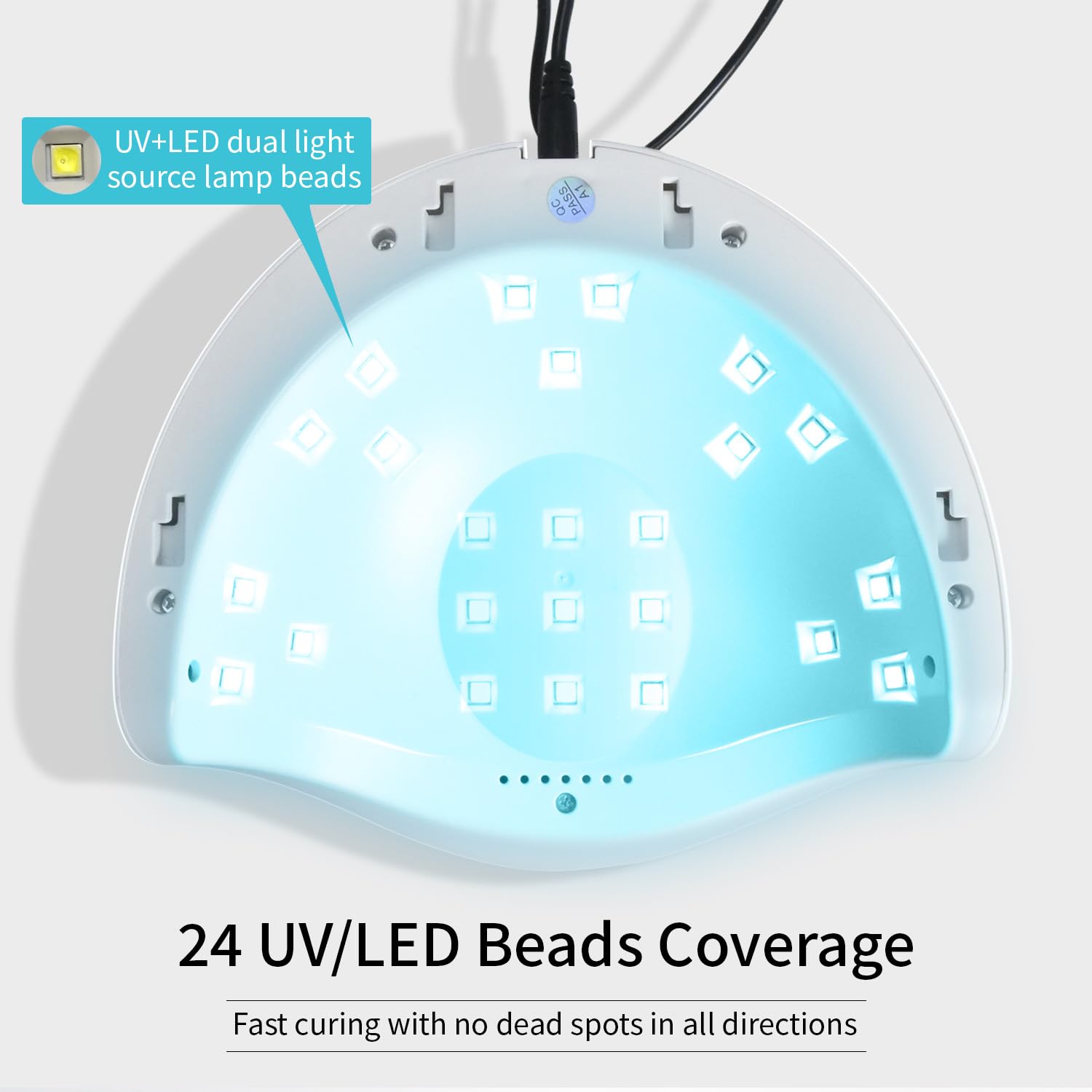 JODSONE U V LED Nail Lamp, Nail Dryer for Gel Polish, Led Light with Automatic Sensor & 4 Timers-Velvo Beauty