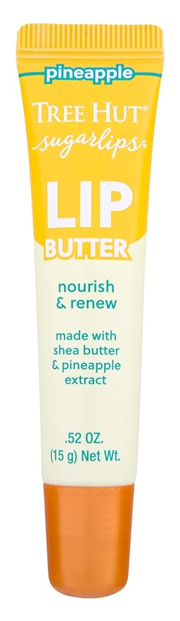 Tree Hut Sugarlips Pineapple Lip Butter | Lock in Moisture & Nourish Skin for Full, Hydrated Lips | 0.52 fl oz.-Velvo Beauty