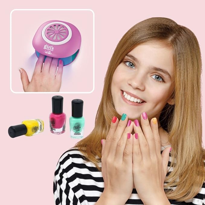 Nail Art Studio Beauty Nail Art Set Gift for Girls Healthy Non-Toxic Tasteless Fashion Dryer Light-Velvo Beauty