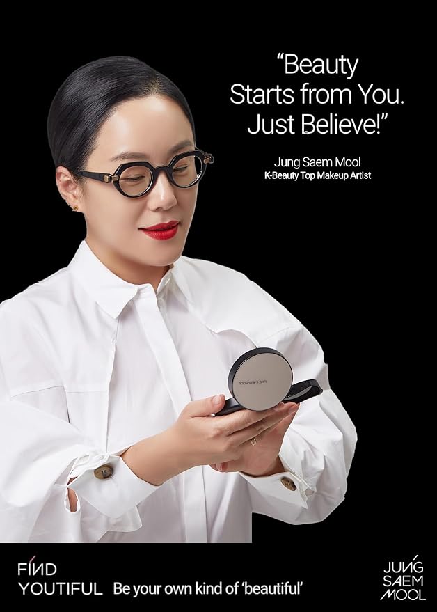 [JUNGSAEMMOOL OFFICIAL] Essential Skin Nuder Cushion (07 Medium) | Refill Included | Natural Finish | SPF50 Broad Spectrum | Makeup Artist Brand-Velvo Beauty