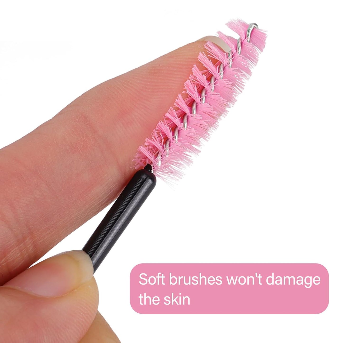 1000 Disposable Mascara Wands Eyelash Brushes Spoolies for Eyebrow Eye Lash Extension Multicolor-Velvo Beauty