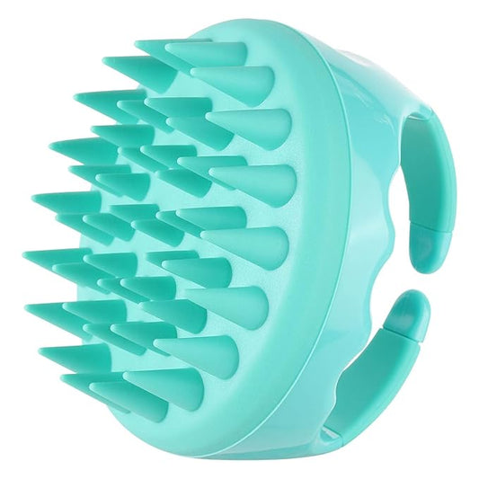 BTYMS Hair Shampoo Brush, Scalp Massager Silicone Scalp Scrubber Hair Washing Brush - Green-Velvo Beauty