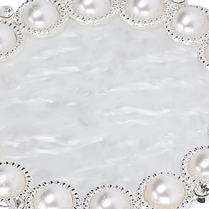 Polish Mix Palette, Resin Nail Art Display Board Cosmetic Nail Mixing Palette Color Mixing Nail Art Tips Display Plate(Silver)-Velvo Beauty