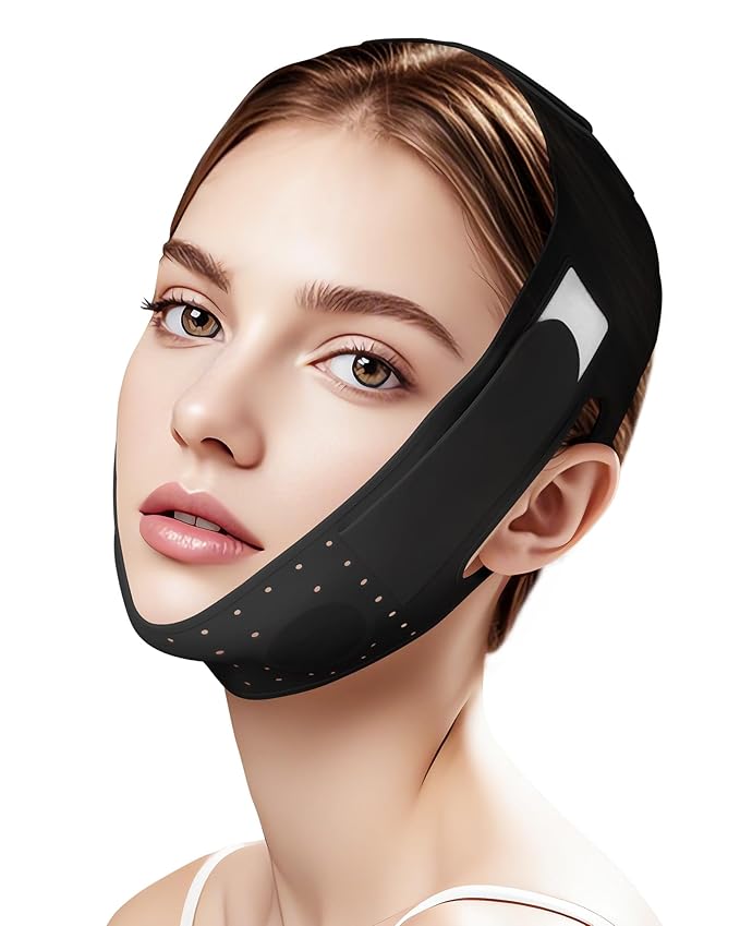 V-Line Sculpting Face Mask – Silicone Chin Strap for Jawline Tightening & Double Chin Reduction (23-27 Inches)-Velvo Beauty