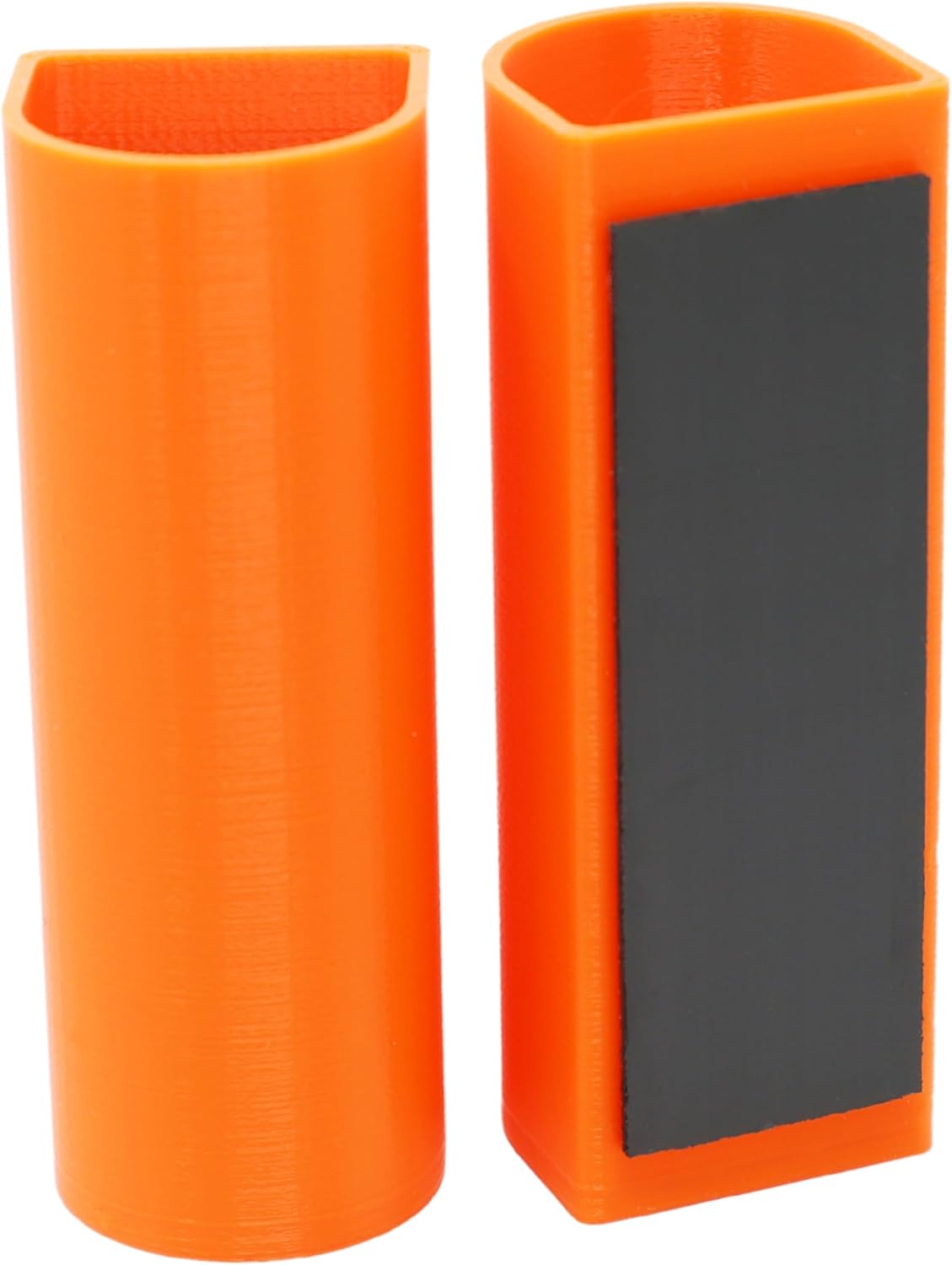 Magnetic Pen Holder, Marker Holder and Pencil Holder for Refrigerator, Locker, Whiteboard or Desk (Small, Pumpkin, Set of 2)-Velvo Beauty