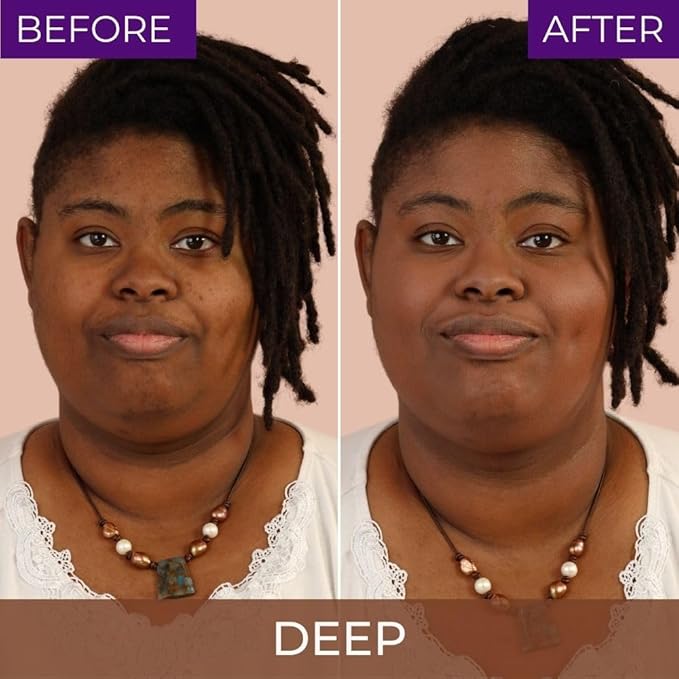 Hey Honey Trick and Treat CC Cream SPF 46 | Active Moisturizing Color Correcting Cream with Honey & Propolis | Best Cover For Rosacea, Skin Redness & Mature Skin | Cruelty-Free | 1 oz (Deep)-Velvo Beauty