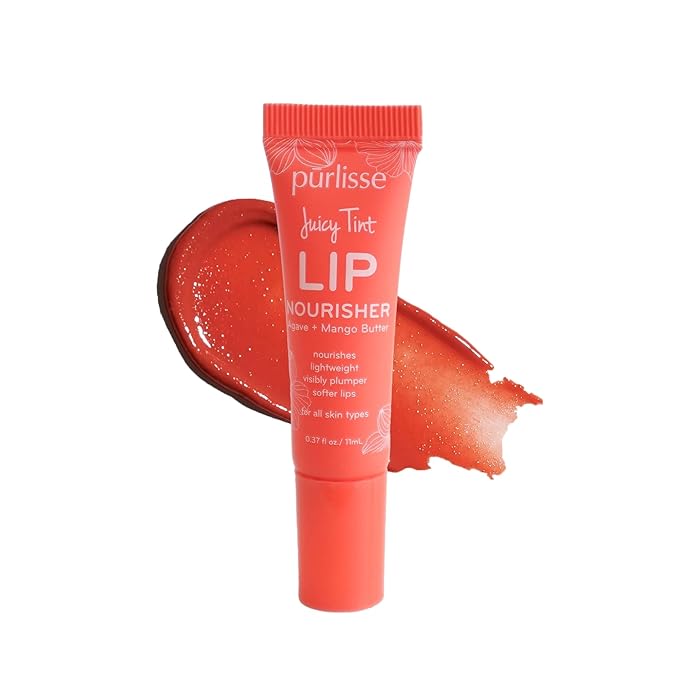 Purlisse Juicy Tint Lip Nourisher - Tinted Lip Moisturizer (Sunset Shine)-Velvo Beauty