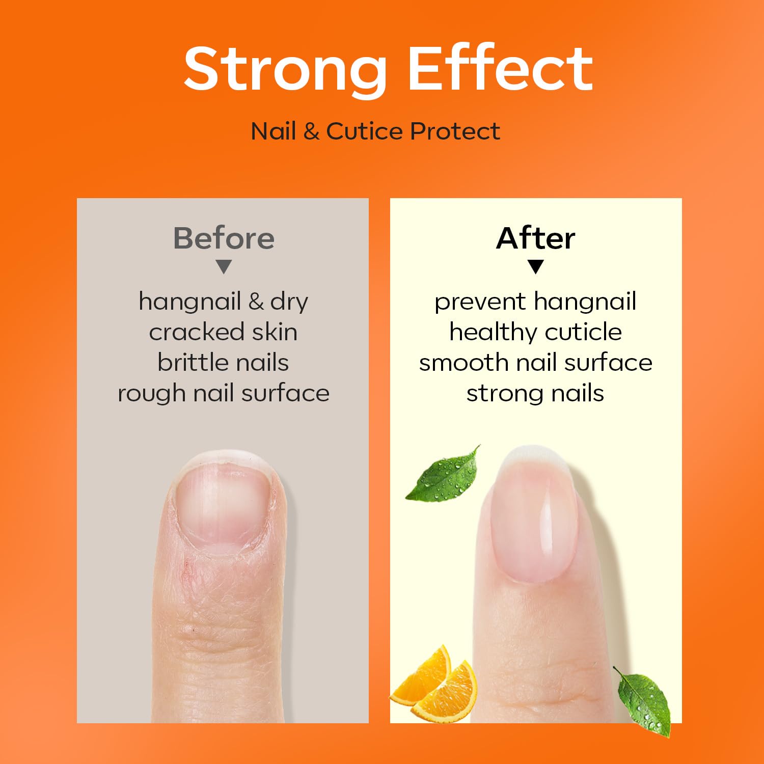 modelones Cuticle Oil for Nails Orange Nail Oil for Growth and Strength Nail Growth Oil Cuticle Care Quick Dry Nail Care Moisturize and Strengthen Damaged Nails 15ml 0.5Fl Oz-Velvo Beauty