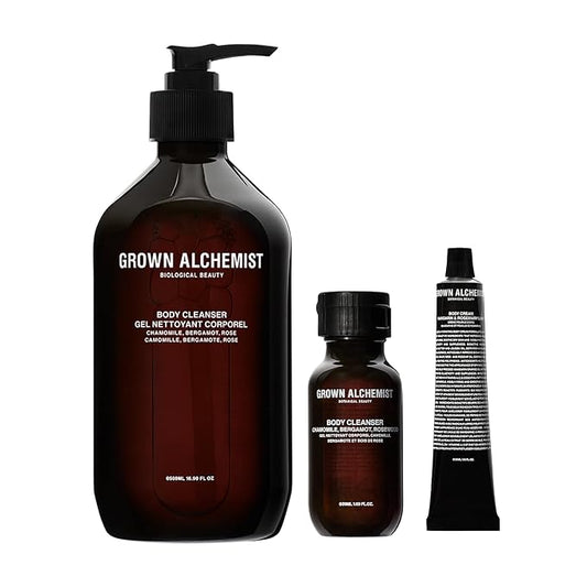 Grown Alchemist Body Cleanser (500ml) + Bonus Travel Size Body Cleanser (50ml) + Body Cream (30ml) Kit-Velvo Beauty