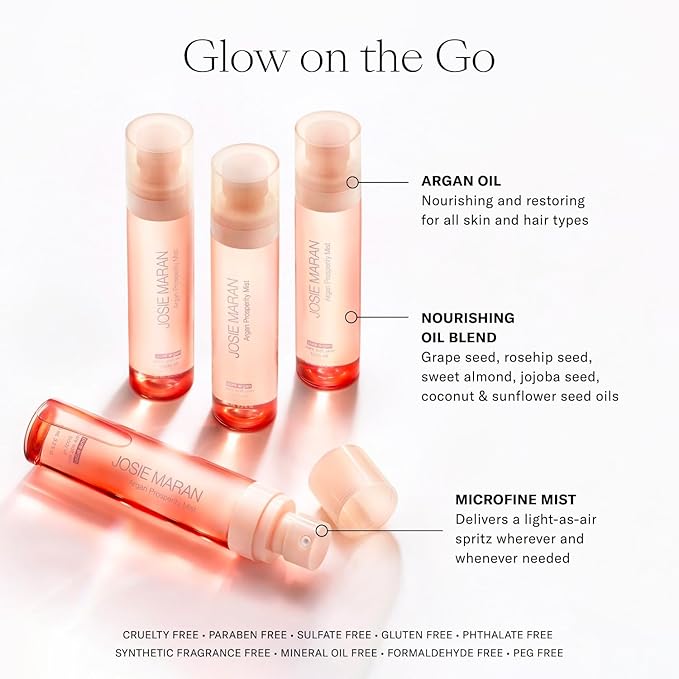 Josie Maran Argan Layering Kit - Whipped Argan Oil Body Butter + Prosperity Body Mist - Delivers an All Over Body Glow, Intense Hydration & Absorbs Quickly - Vanilla Cherry (2 Piece Set)-Velvo Beauty