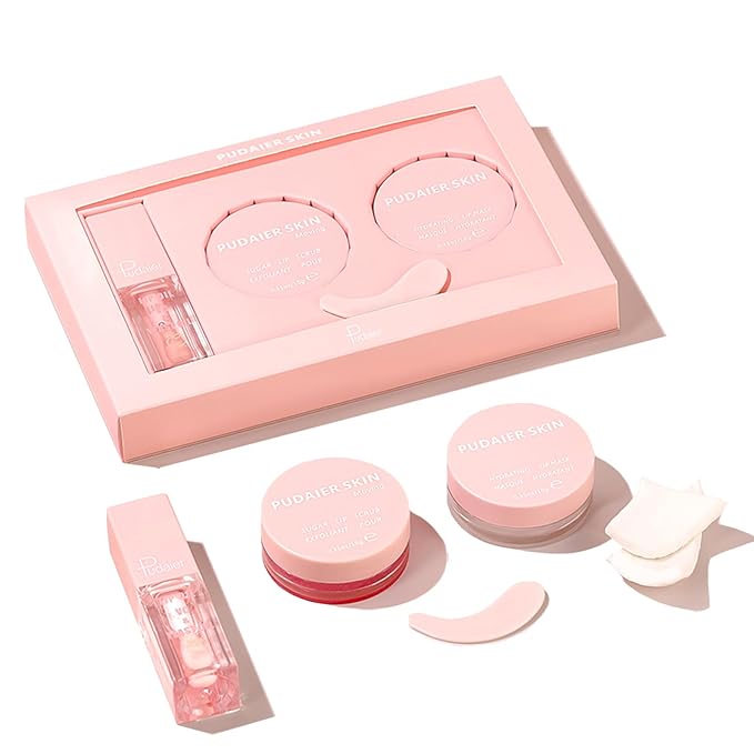 3Pcs Lip Care Set, Exfoliator Lip Sugar Scrub, Lip Mask and Plumping Lip Oil, Effectively Moisturizes Lip Clear, Repairs Dry Lips-Velvo Beauty