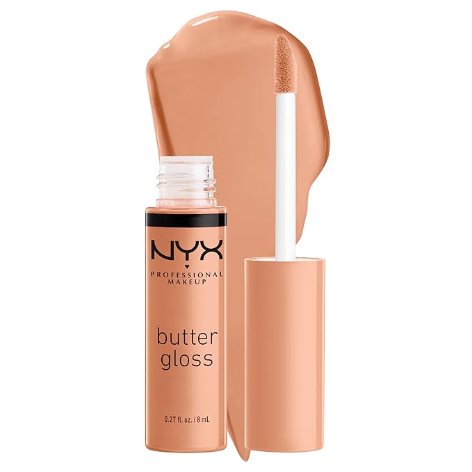 NYX PROFESSIONAL MAKEUP Butter Gloss, Non-Sticky Lip Gloss - Fortune Cookie (True Nude)-Velvo Beauty