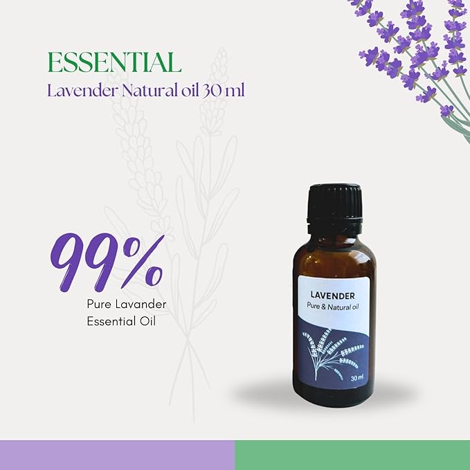 Roots & Above Pure Natural Lavender Essential Oil 1.01 oz/30ml for Diffuser, Skin, Hair, Self-Care, Soap & Candle Making Scent Fragrance-Velvo Beauty