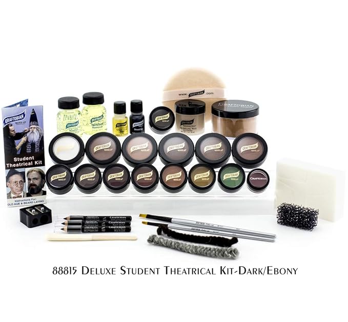 Graftobian Student Theatrical Makeup Kit Deluxe - Dark/Ebony-Velvo Beauty