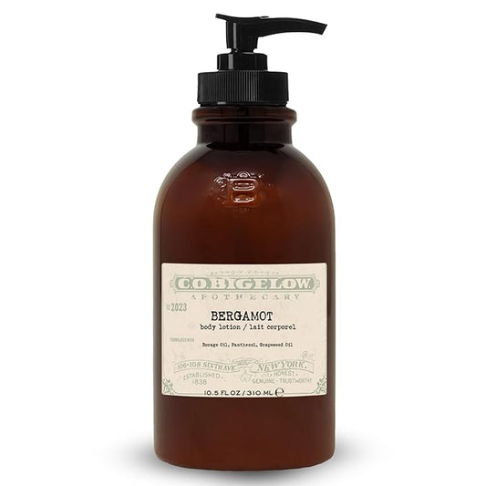 C.O. Bigelow Bergamot Body Lotion, Iconic Collection Moisturizing Body Lotion with Shea Butter, Borage Oil & Grapeseed Oil, 10.5 Fl Oz-Velvo Beauty