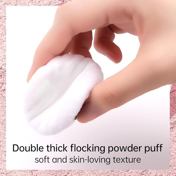 CATKIN Poreless Finish Loose Setting Powder Makeup, Translucent Matte Finishing Makeup for All Skin Tones, 3 Colors Even Skin Tone – 0.42 oz Includes Velour Puff-Velvo Beauty