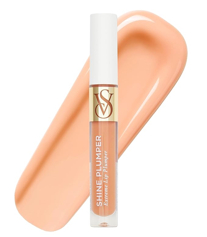 Victoria's Secret Shine Plumper Extreme Lip Plumper in Warm Blush, Plumping Lip Gloss for Women with Marine Collagen Microspheres, Lip Treatment-Velvo Beauty