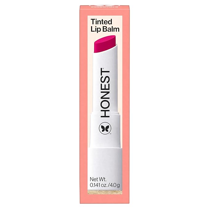Honest Beauty Tinted Lip Balm | Antioxidant-rich Acai Extracts + Avocado Oil | EWG Certified, Vegan, Cruelty Free | Dragon Fruit-Velvo Beauty