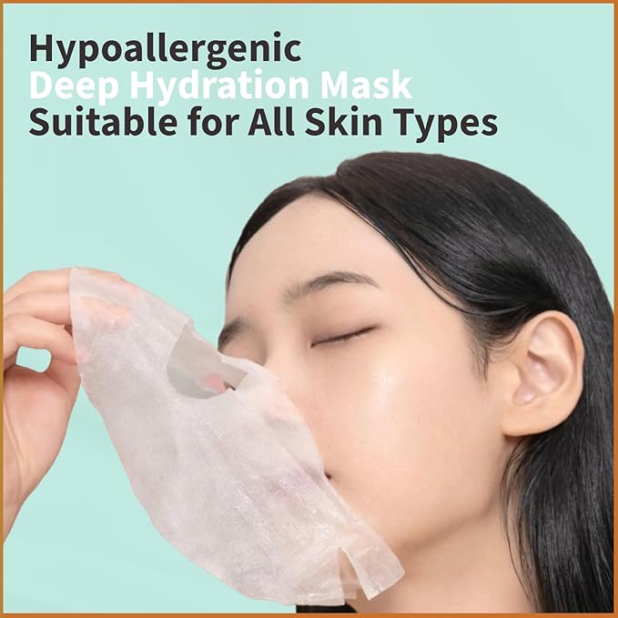 YoungMe Soothing Glam Facial Sheet Mask - 1 Sheets Face Masks | Korean Face Mask Skincare - Deep Real Masks for Sensitive Skin or All Skin Types-Velvo Beauty