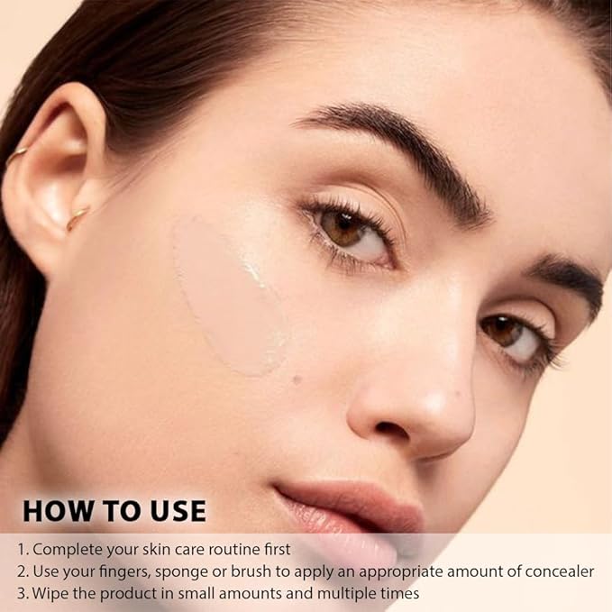 Kaely under Eye Concealer Full Coverage,Waterproof Concealer for Dark Circles,Puffiness,Redness,Cream Foundation Eye Brightener Serum,Color corrector de ojeras,Anti Aging,Natural Matte Finish,Medium-Velvo Beauty