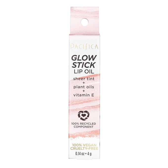 Pacifica Glow Stick Lip Oil - Pink Sheer Women 0.14 oz-Velvo Beauty