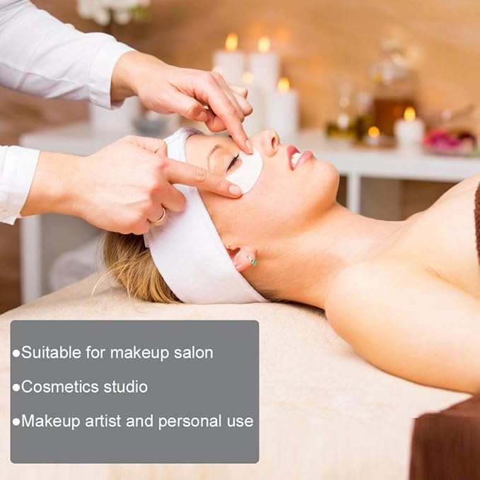 Eyelash Extension Eye Pad, 100 Pairs Under Eye Pads, Lint Free DIY False Lash Extension Beauty Makeup Hydrogel Gel Eye Patches with Transparent Cosmetic Bag-Velvo Beauty