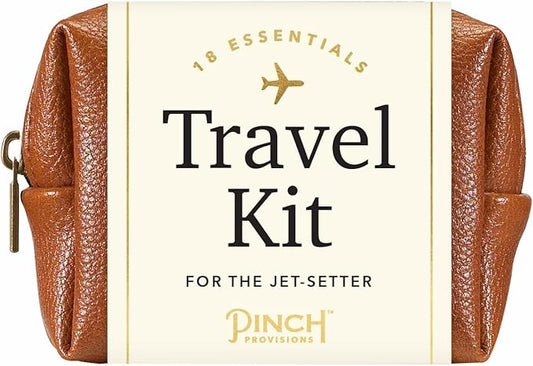Pinch Provisions Travel Kit, includes 18 Must-Have Emergency Essential Items for Travelling, Ideal Road Trip or Airport Gift for Friends, Family & Peers, Portable Pouch-Velvo Beauty