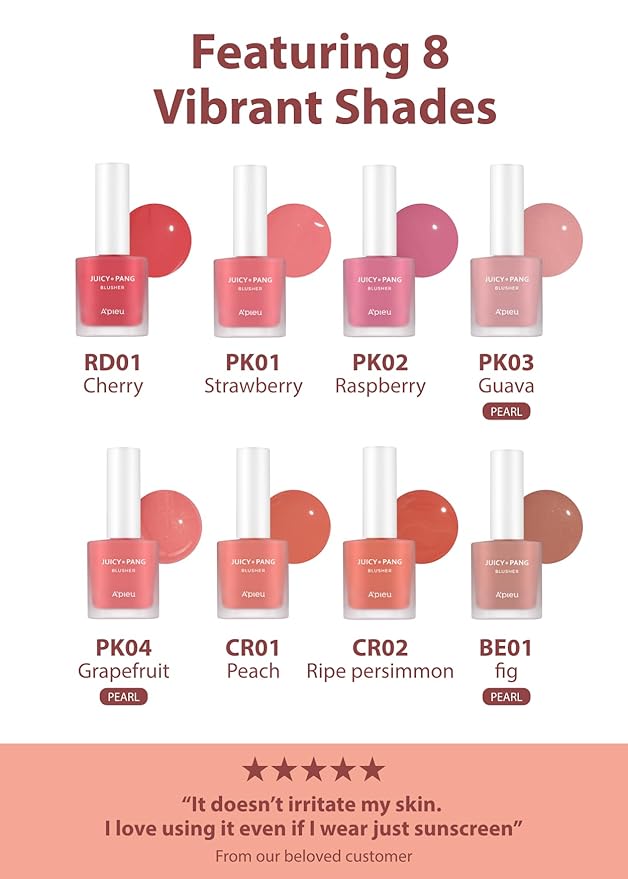 A'PIEU JUICY-PANG WATER BLUSHER (CR02 - Do You Like Persimmon?) Korean Liquid Blush For Cheeks K Beauty Makeup-Velvo Beauty