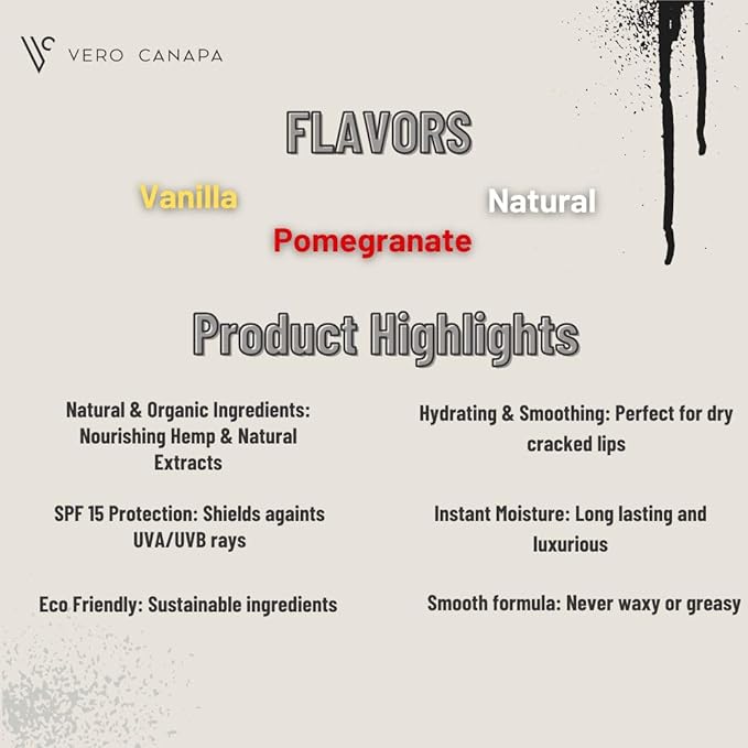 Natural Organic Hemp Lip Balm with SPF - 3 Pack | Lip Moisturizer |Sunscreen Lip Balm | SPF Lip Balm | Lip Care | Lip Balm Hydrating | Lip Balm Bulk | Lip Balm SPF | Lip Care Products-Velvo Beauty