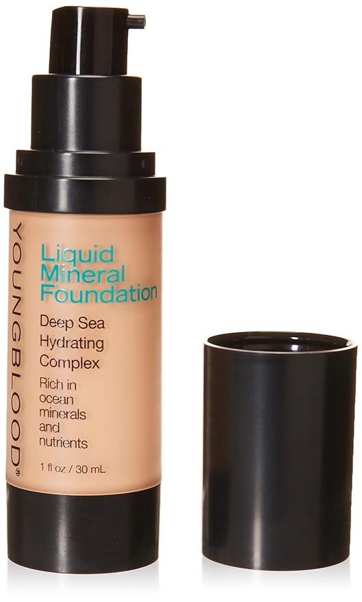 Youngblood Liquid Mineral Foundation, Pebble, 17 Shades, Vegan, Cruelty Free, Gluten-Free-Velvo Beauty