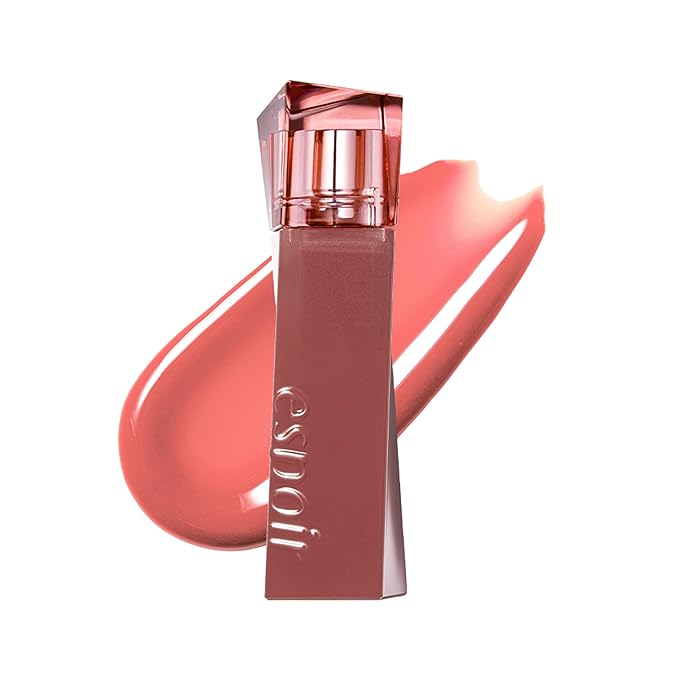 Espoir Couture Lip Tint Glaze #10 Pinky Lowkey 0.19oz | Volumizes & High-Shine Lip Plumper | Long-Lasting Vibrant Color | Thickening radiance Lip Stain | Tinted Lip Moisturizer | Korean Lip Makeup-Velvo Beauty