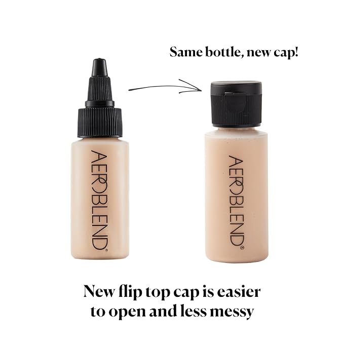 AEROBLEND Airbrush Foundation Makeup (N60) Professional, Water-Based, Buildable, Long-wearing, For all skin types, 1 oz-Velvo Beauty