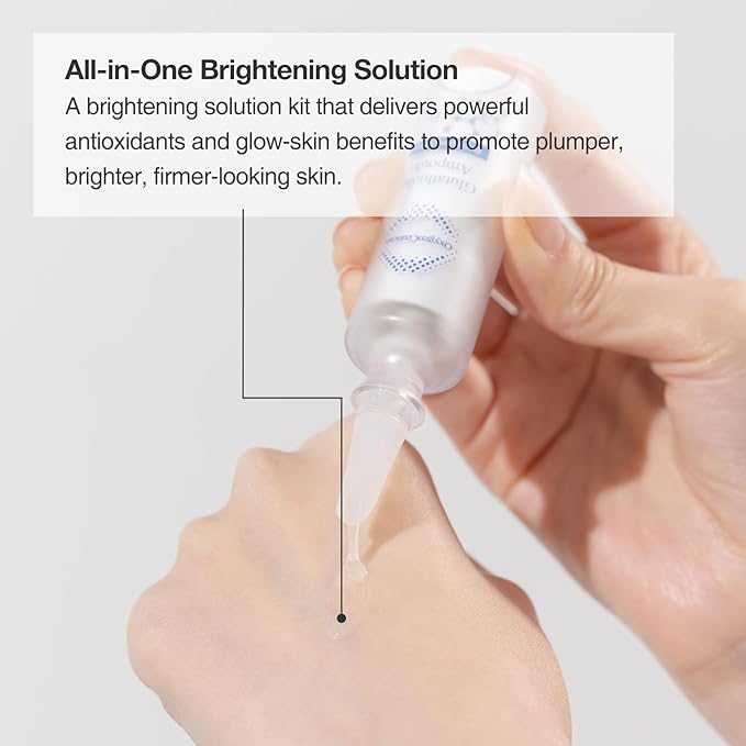 Instant Brightening Kit with Glutathione and Niacinamide | OxygenCeuticals Glutathione ToneUp Kit | Intensive Brightening Ampoule and Cream | 2 Pcs Set | Made in Korea-Velvo Beauty