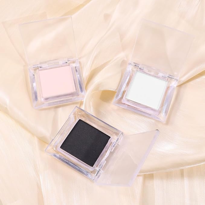 Eyeshadow Single Matte, High-Pigment Monochrome Eye Shadow Pressed Powder, Everyday Velvety Silky Eye Makeup Looks, Professional Long-Lasting Waterproof Single Eyeshadow Palette, White 02-Velvo Beauty