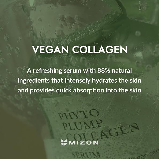 MIZON Phyto Plump Collagen Special Duo Set - Phyto Plump Eye Gel Patch & Serum Vegan Formula, Vegan Skincare Kit, Korean Skincare-Velvo Beauty