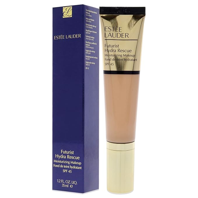 Estée Lauder Futurist Hydra Rescue Moisturizing Foundation SPF 45, 12 Hour Glow, 1.2 oz., 3W1 Tawny-Velvo Beauty