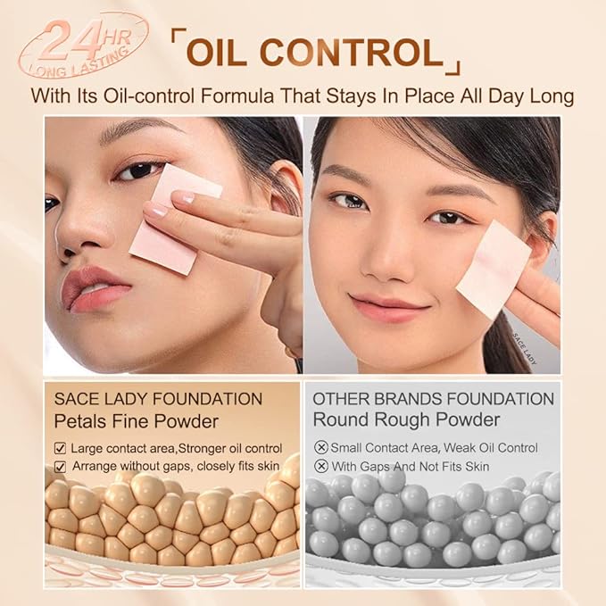 Ultra Matte Liquid Foundation Makeup, Full Coverage Shine Free Foundation Cream for Oily Skin, Waterproof Natural Face Foundation Make-Up Lasts Up to 24HR, 0.7Oz (#04)-Velvo Beauty