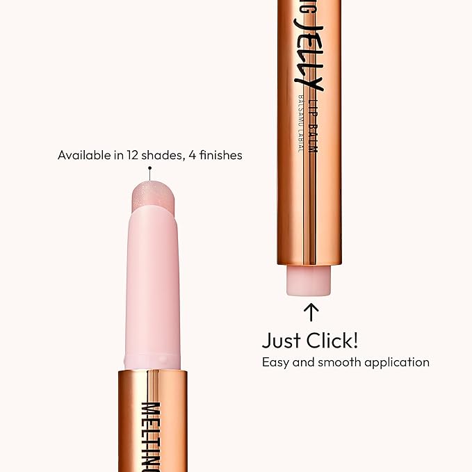 KISS NEW YORK Professional Melting Jelly Lip Balm, High Shine & Moisturizing Lip Stick, Long Lasting, Plumping Effect Look, Non-Sticky & Not Cakey, Easy Application & Natural Coverage (Grapefruit)-Velvo Beauty