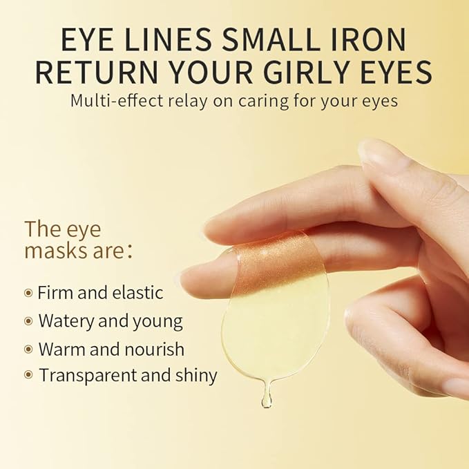 Under Eye Patches - 60PCS Eye Masks for Eye Care, 24K Gold Eye Patches for Puffy Eyes & Dark Circles Treatments, Reduce Under Eye Puffiness & Smooth Wrinkles (Gold)-Velvo Beauty