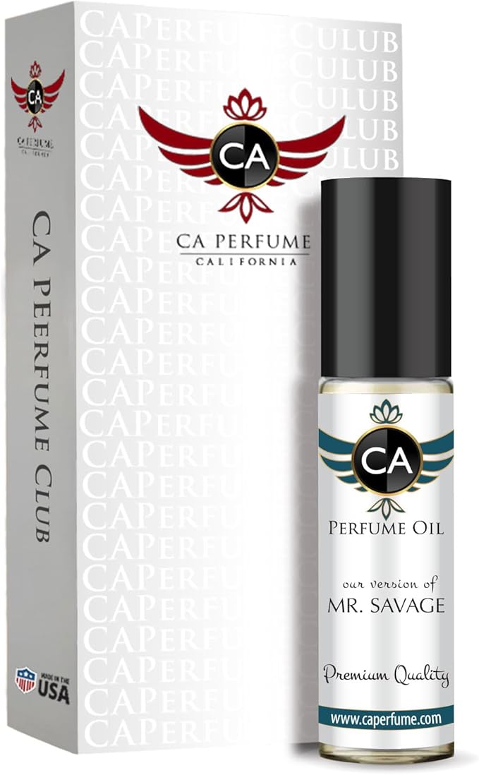 CA Perfume Impression of Mr. Savage For Men Replica Fragrance Body Oil Dupes Alcohol-Free Roll-On 0.3 Fl Oz/10ml-Velvo Beauty