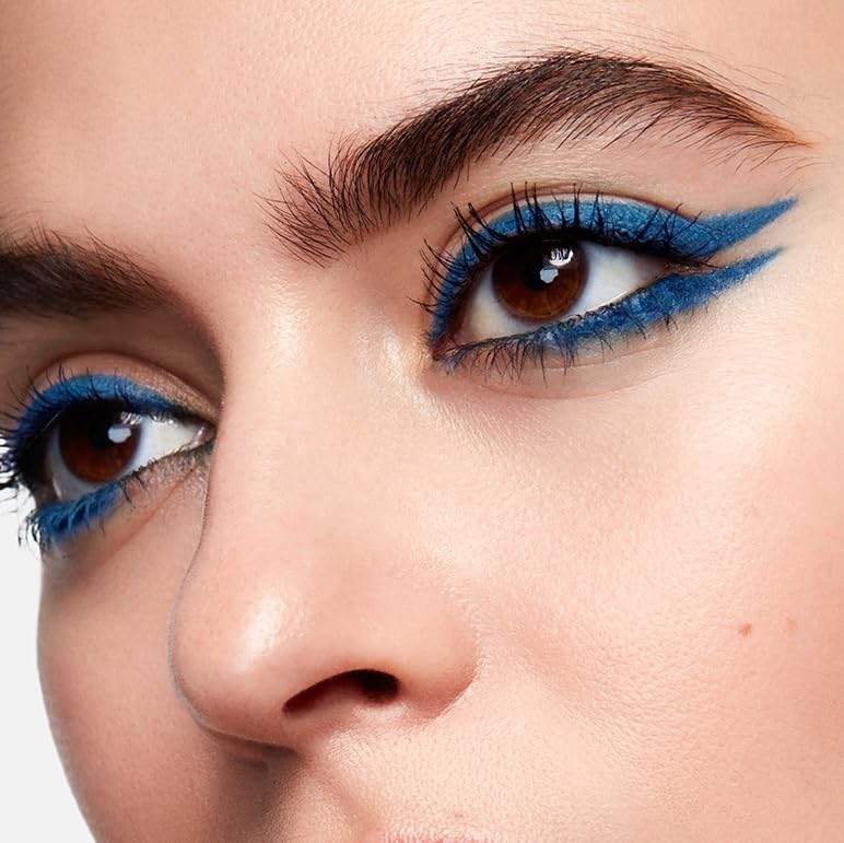 MAKE Beauty Continuum Waterproof Gel Eyeliner Pencil. Creamy, Pigmented Multi-Use, including Waterline with Built-in Sharpener and Blending Brush. Smudge-Proof Makeup. Shade - Galaxy, Teal-Velvo Beauty