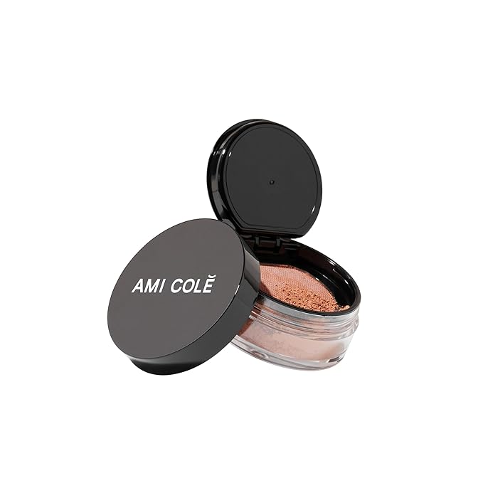 Ami Colé Skin Melt Talc-Free Loose Setting Powder Rich Deep, face powder, makeup, finishing powder, lightweight-Velvo Beauty