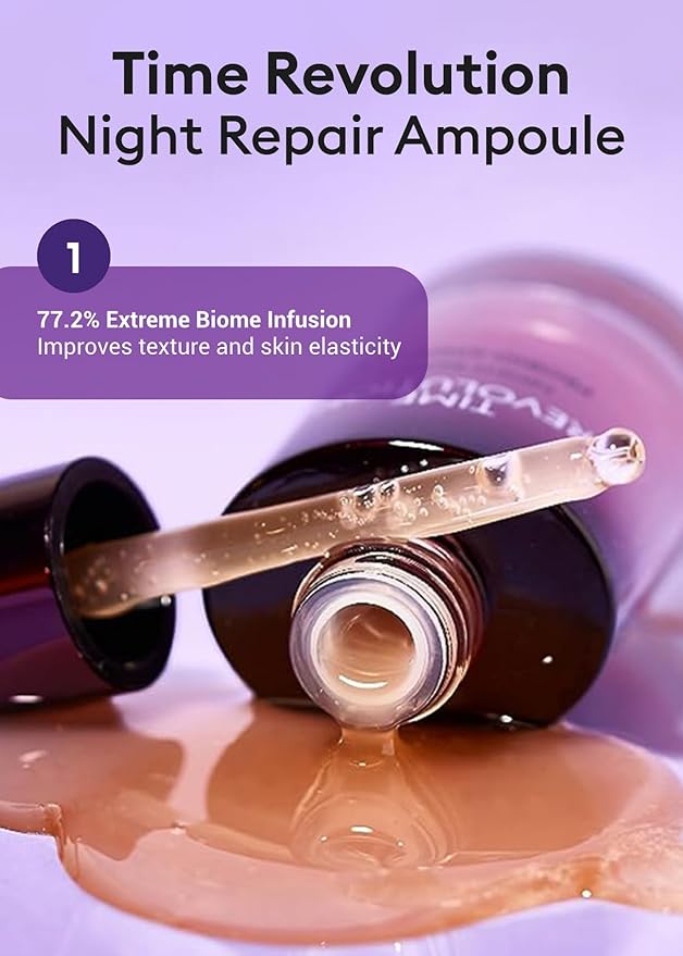 MISSHA Time Revolution Night Repair 5X Gift Set Night Repair Ampoule and Cream 5X, The First Essence 5X for Youthful, Glowing Skin-Velvo Beauty