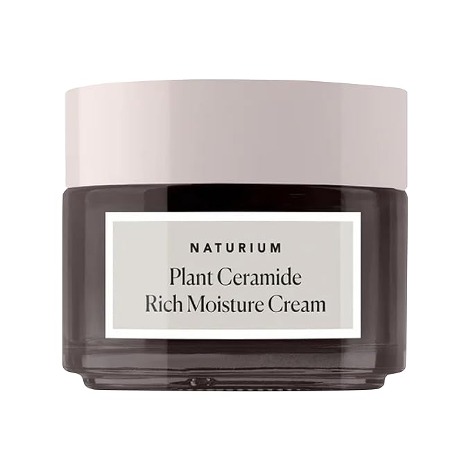 Naturium Plant Ceramide Rich Moisture Cream Jumbo, Hydrating & Anti-Aging Skincare, 3.5 oz-Velvo Beauty