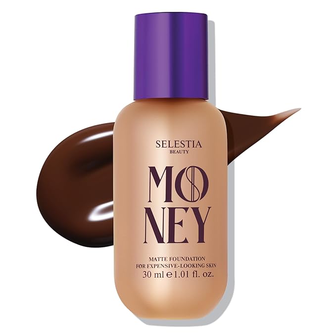 Matte Foundation Money - Long-Lasting Makeup Foundation with Flawless & Buildable Coverage - Liquid Foundation for All Skin Types (Truffle)-Velvo Beauty