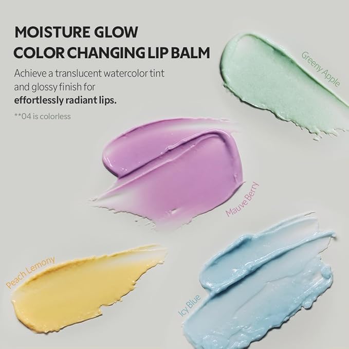 TIRTIR Water Mellow Lip Balm, 03 Peach Lemony, 0.11 Fl Oz – pH Color Changing Organic Korean Lip Care, Lightweight Deep Hydration Lip Moisturizer for Women Men, Paraben Free-Velvo Beauty