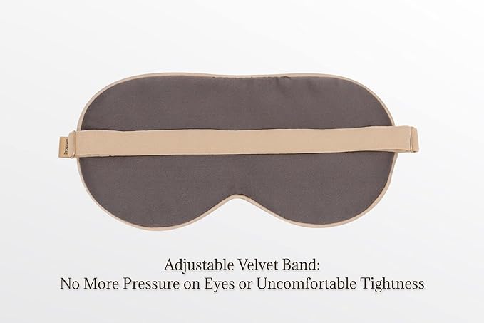 Premium 25 Momme Mulberry Silk Eye Mask for Sleeping (Champagne)-Velvo Beauty