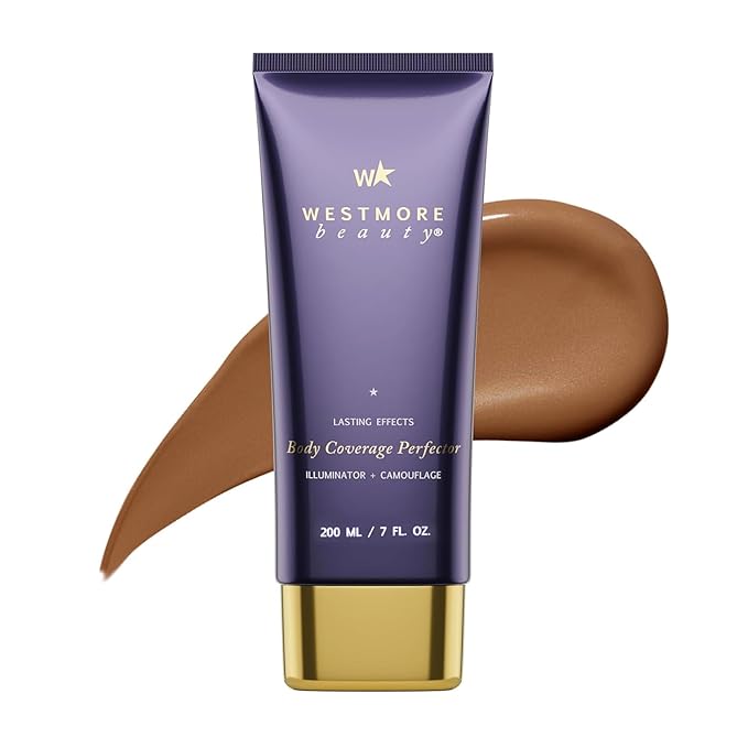 Westmore Beauty Body Coverage Perfector – Waterproof Leg & Body Makeup - Tattoo Cover Up Makeup - 7 Oz (Bronze Radiance)-Velvo Beauty