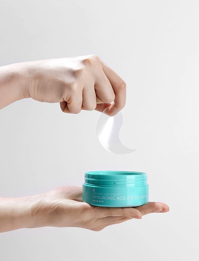 MIZON Triple Hyaluronic Acid Eye Gel Patches – Hydrogel Eye Masks with Seaweed Extract for Deep Hydration, Plumping & Soothing – 60 Pcs Under-Eye Treatment for Dryness & Fine Lines-Velvo Beauty