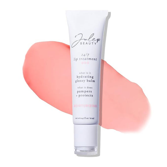 Julep 24/7 Lip Treatment – Hydrating & Glossy Lip Balm and Lip Sleeping Mask with Shea Butter – Moisturize, Protect & Soothe – Vegan & Cruelty-Free - Hint of Tint-Velvo Beauty